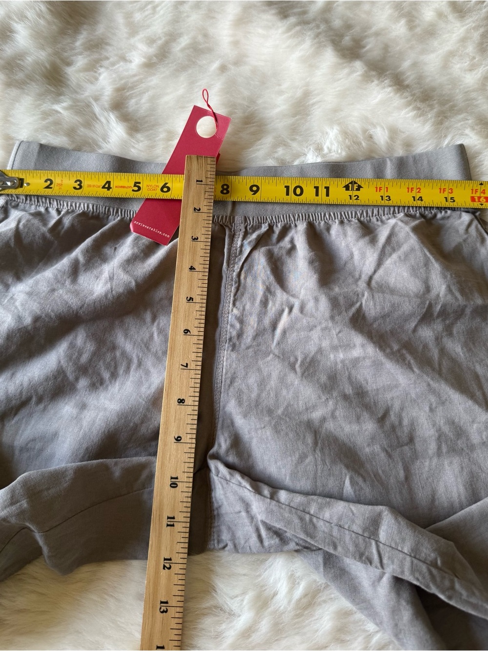 Wearables Wide Leg Taupe Linen-Blend Pants - Picture 10 of 12